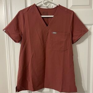 Figs Catarina scrub top. Color Mauve